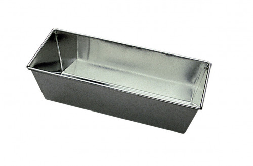 Moule à cake fer blanc Sans revêtement 18x7,5x6,5 cm Gobel