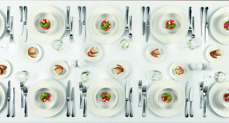 Assiette plate rond ivoire porcelaine Ø 24 cm Banquet Rak