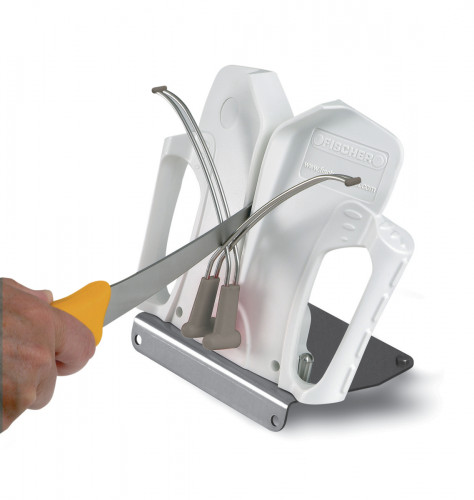 Couteau électrique Fritel Couteau électrique EK 3180 - blanc - 44 x 6,8 x  13,5 cm - avec poignée pratique - couteau à viande et couteau des aliments  congelés - double
