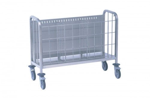 Chariot porte-assiettes inox 200 assiettes maximum 120 kg Tournus