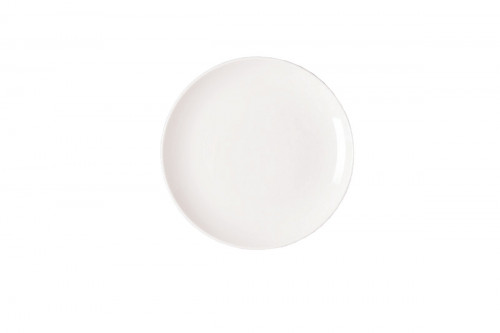 Assiette coupe plate rond ivoire porcelaine Ø 18 cm Nano Rak