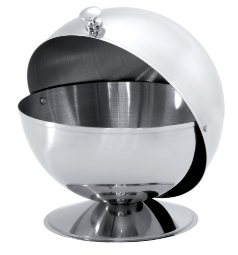 Sucrier rond gris inox Ø 13 cm Pro.mundi