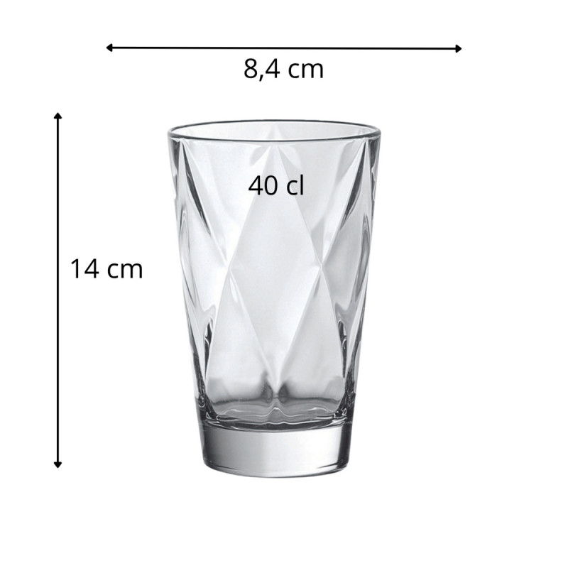 Gobelet forme haute verre 40 cl Concerto Vidivi