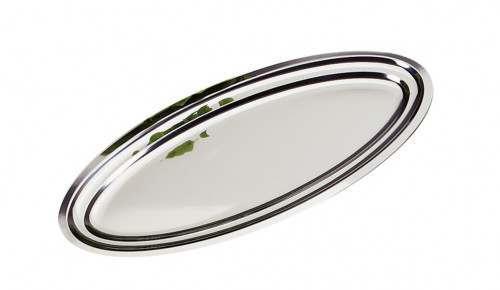 Plat à poisson ovale inox 18/0 60 cm Amefa
