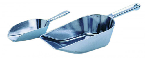 Pelle à ingrédients aluminium 26,5x9,6 cm 41 cl pleine