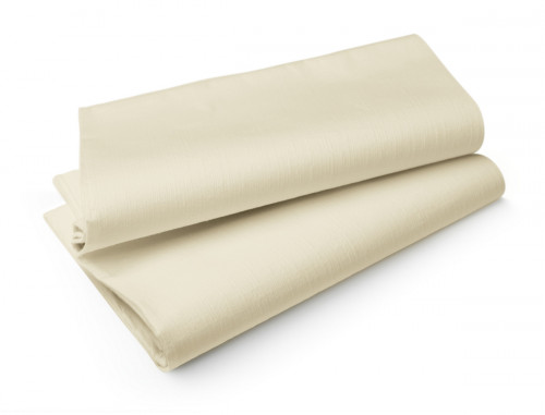 Nappe ivoire non tissé 127x127 cm Evolin Duni (50 pièces)