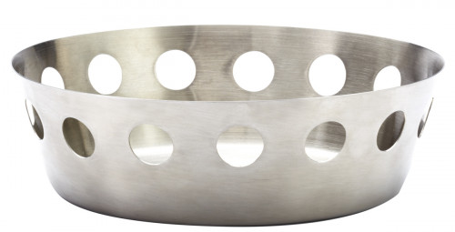 Corbeille rond gris inox Ø 17 cm 5 cm Hypinox Pro.mundi