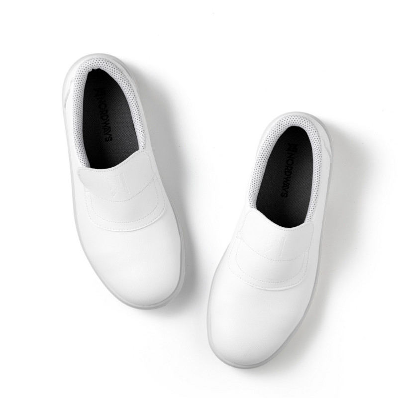 Chaussures mocassin de sécurité mixte blanc 39 Tony Nordways