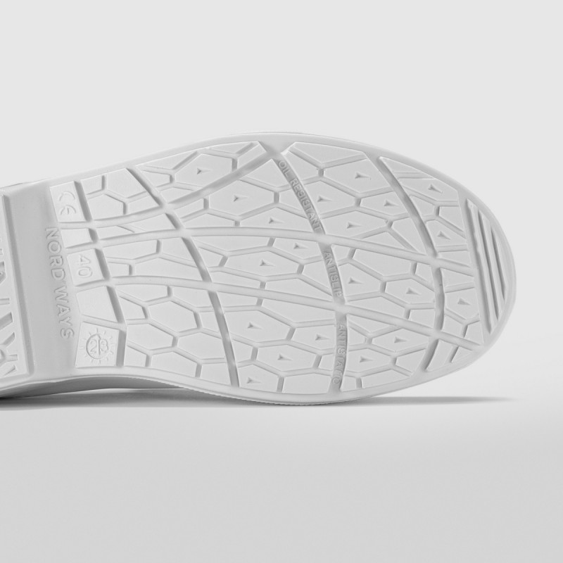 Chaussures mocassin de sécurité mixte blanc 45 Tony Nordways