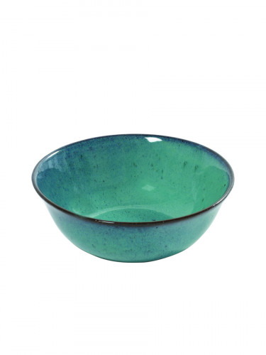 Bol à salade rond vert terre cuite Ø 18 cm Aqua Serax
