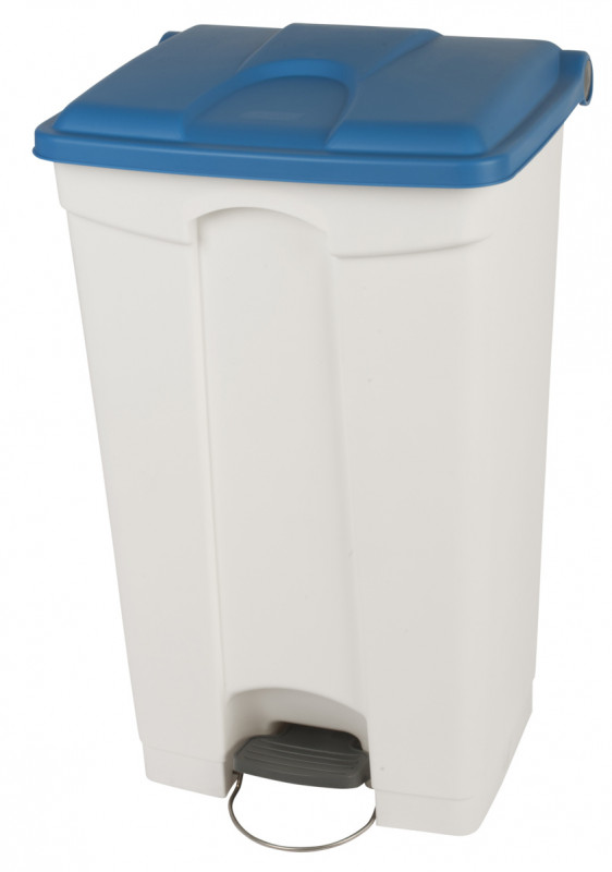 Collecteur à pédale plastique 90 L bleu Probbax