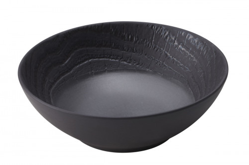 Assiette coupe creuse rond noir porcelaine Ø 19 cm Arborescence Revol