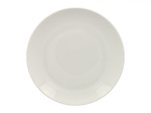 Assiette coupe plate rond blanc porcelaine vitrifiée Ø 26,7 cm Vintage Rak