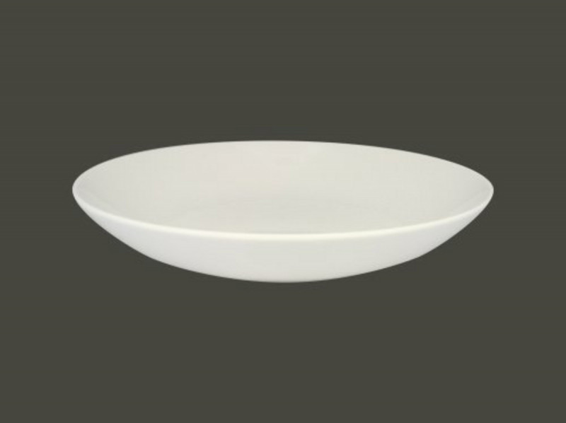Assiette coupe creuse rond blanc porcelaine Ø 26 cm Vintage Rak Rak