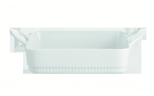 Plat à lasagnes rectangulaire blanc porcelaine culinaire 25x23 cm Toulouse Pillivuyt