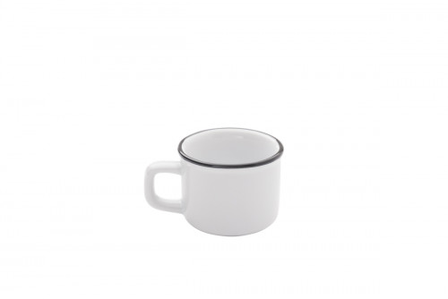 Tasse à expresso rond blanc grès émaillé 6 cl Ø 5,5 cm Bistrot Pro.mundi