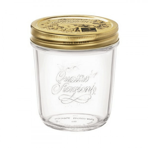 Bocal avec couvercle hermétique rond or verre 32 cl Quattro Stagioni Bormioli Rocco