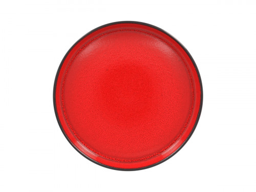 Assiette creuse rond rouge porcelaine vitrifiée Ø 19,9 cm Fire Rak