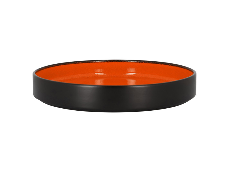 Assiette creuse rond orange porcelaine Ø 23 cm Fire Rak