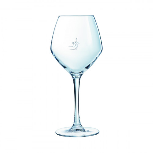 Verre à pied jaugé grappe verre cristallin 35 cl Cabernet Vin Jeunes Chef & Sommelier