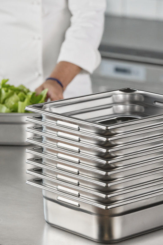 Bac GN 1/4 inox 18/10 P20 cm 5 L Pujadas