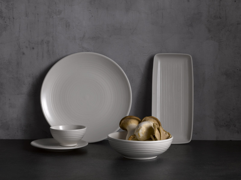 Assiette plate rond blanc porcelaine Ø 29,5 cm Evo Dudson