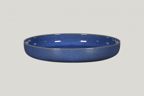 Assiette coupe creuse rond bleu porcelaine Ø 29,6 cm Rakstone Ease Rak