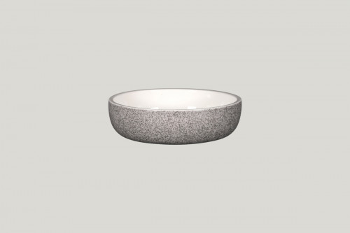 Assiette coupe creuse rond gris porcelaine Ø 16 cm Rakstone Ease Rak