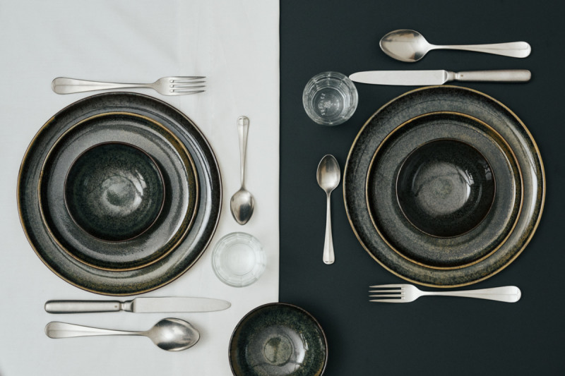 Saladier rond gris grès émaillé Ø 23,5 cm Surface Serax