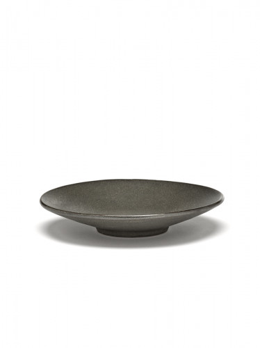 Sous tasse à café rond vert grès émaillé Ø 14 cm Inku Serax