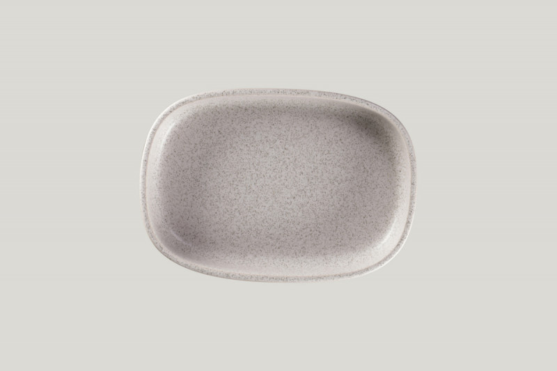 Plat creux gris porcelaine 26 cm Rakstone Ease Rak