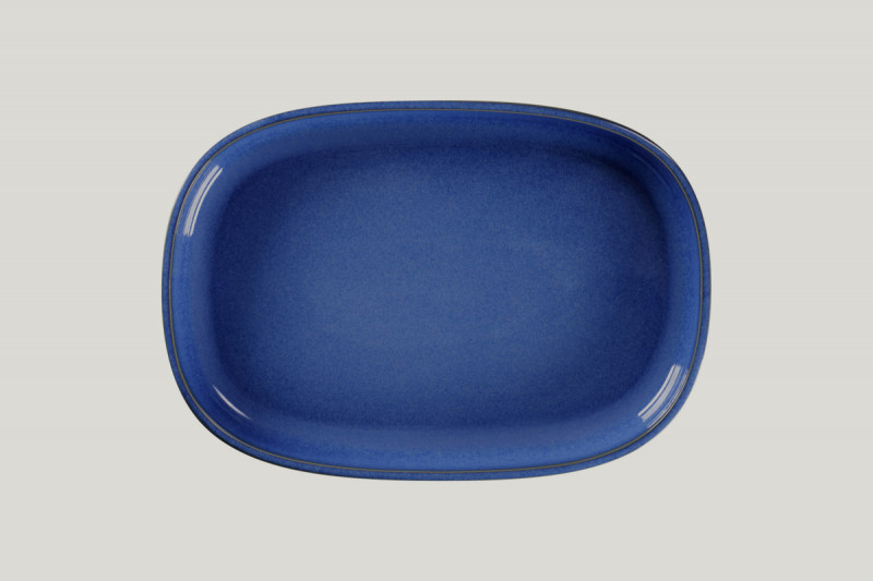 Plat creux ovale bleu porcelaine 33,2 cm Rakstone Ease Rak