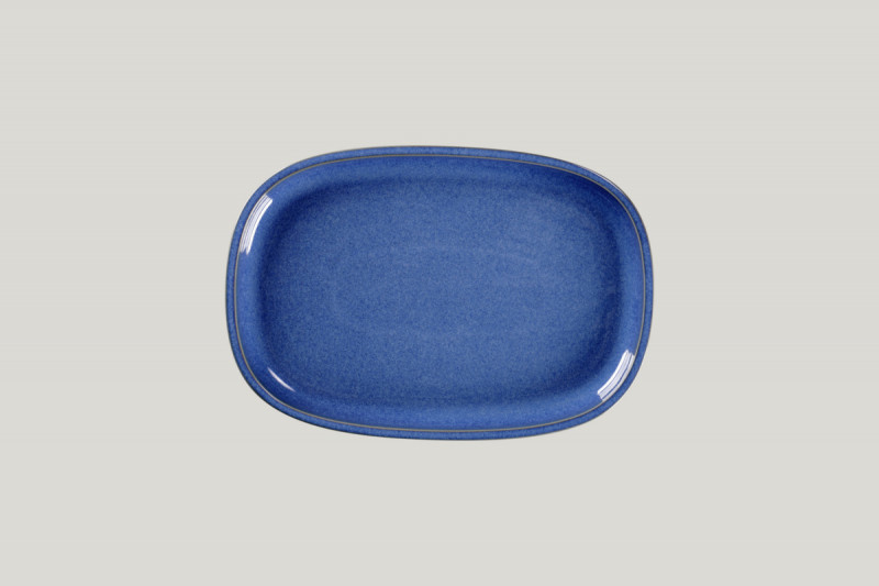 Plat rectangulaire bleu porcelaine 26,1 cm Rakstone Ease Rak