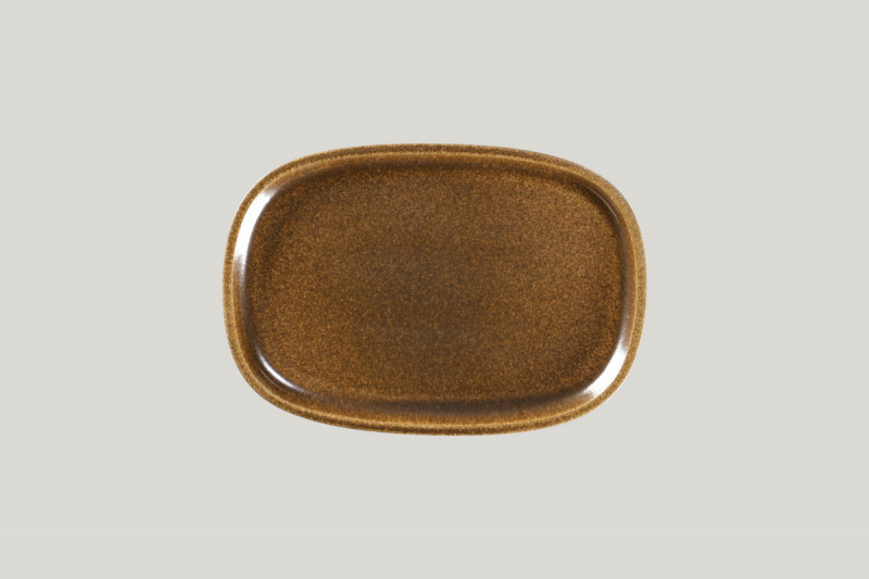 Plat rectangulaire bronze porcelaine 26,1 cm Rakstone Ease Rak