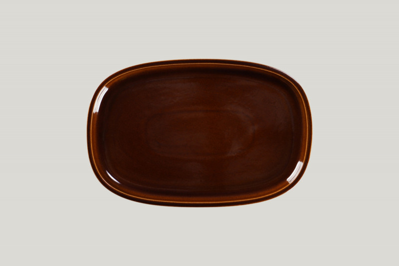 Plat rectangulaire cuivre porcelaine 30,2 cm Rakstone Ease Rak