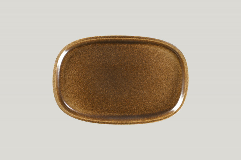 Plat rectangulaire bronze porcelaine 30,2 cm Rakstone Ease Rak