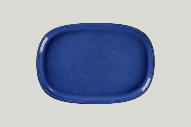 Plat rectangulaire bleu porcelaine 33,2 cm Rakstone Ease Rak