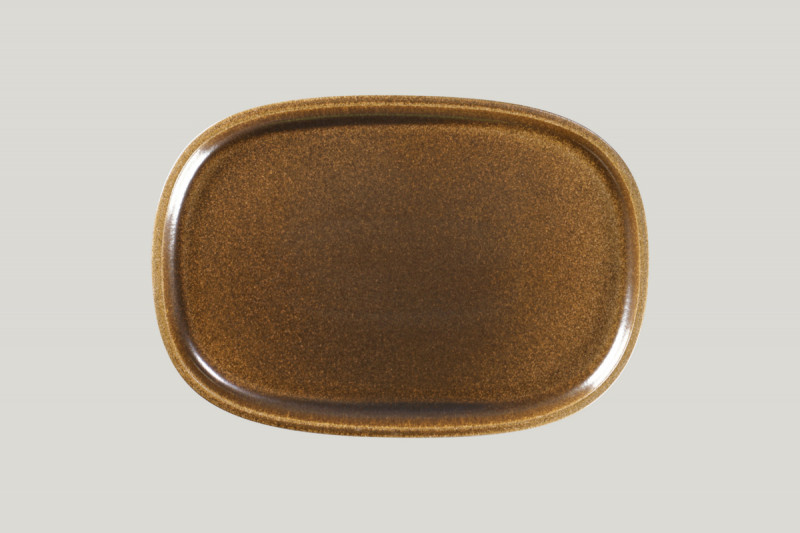 Plat rectangulaire bronze porcelaine 33,2 cm Rakstone Ease Rak