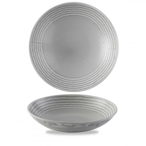 Assiette coupe creuse rond gris porcelaine vitrifiée Ø 24,8 cm Norse Harvest Dudson