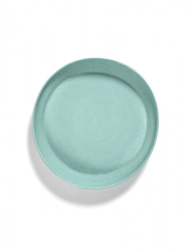 Plat rond azure swirl - stripes rouge grès émaillé Ø 36 cm Feast By Ottolenghi Serax