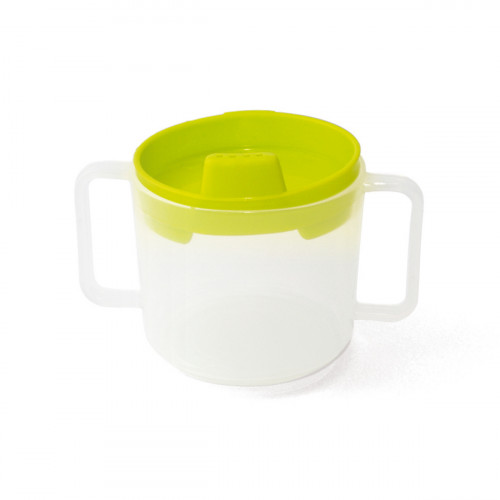 Tasse avec anses et couvercle à bec polypropylène (pp) 20 cl Plastorex