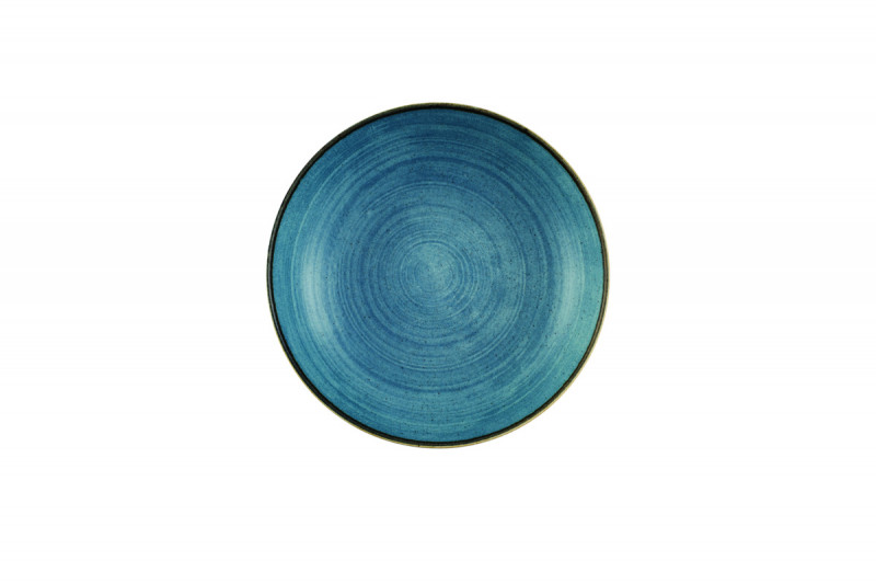 Assiette creuse rond Raw Teal porcelaine Ø 24,8 cm Stonecast Raw Churchill