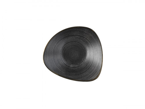 Bol triangulaire Raw Black porcelaine vitrifiée 18,5 cm Stonecast Raw Churchill