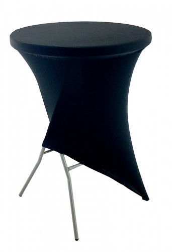 Pack 1 table COCKTAIL et 1 nappe OSAKA noir Pack Flexmob