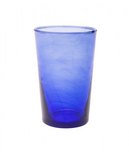 Gobelet empilable en verre recyclé soufflé bouche bleu 30 cl Pia Pro.mundi