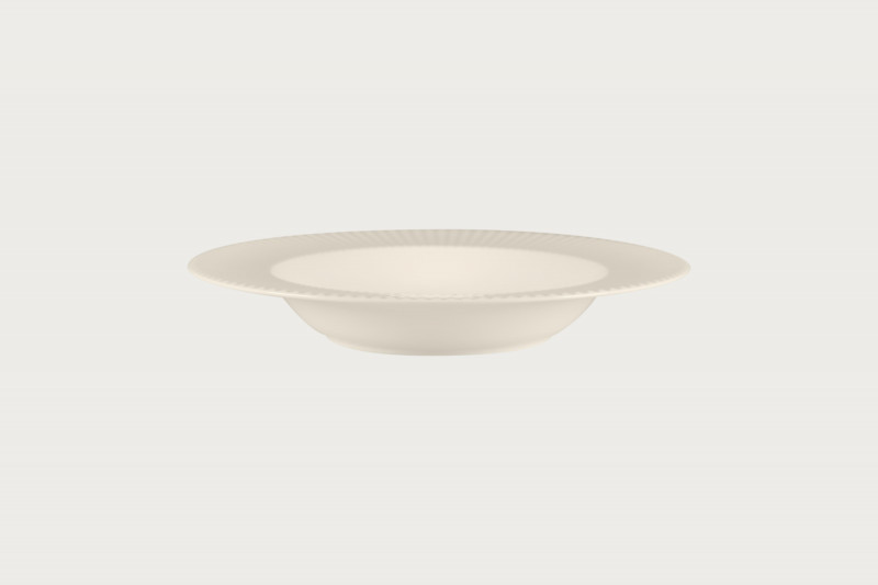 Assiette creuse rond blanc porcelaine bone china Ø 28 cm Spectra Rak