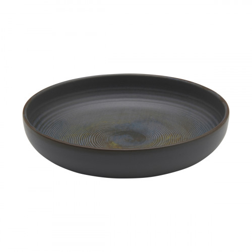 Assiette creuse rond grès émaillé Ø 22 cm Tornado Accolade