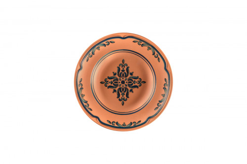 Assiette creuse rond Tero Décor Ostia porcelaine Ø 23,8 cm Earth Rak
