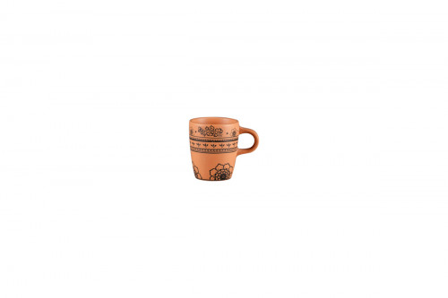 Tasse à espresso rond Tero Décor Alexandria porcelaine 9 cl Ø 5,8 cm Earth Rak