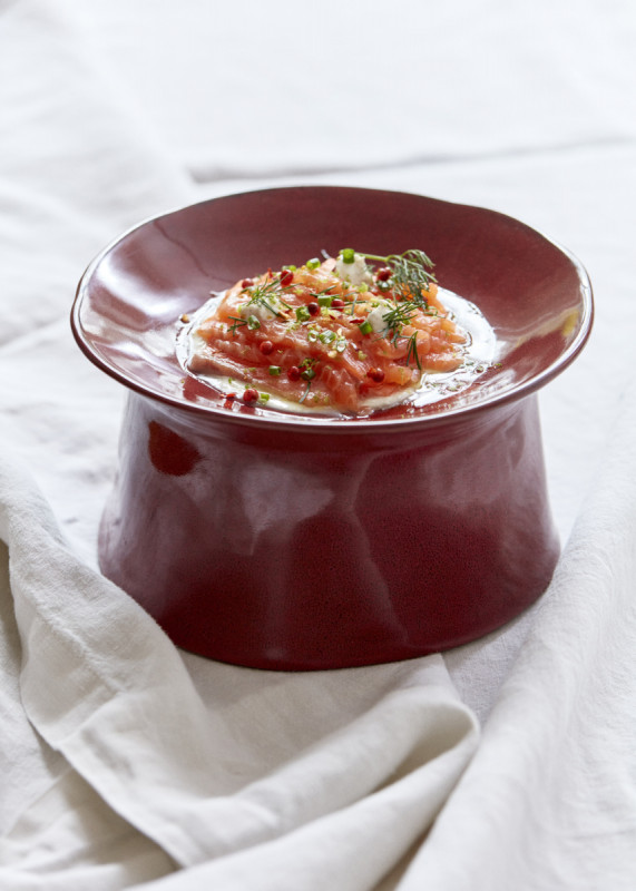 Bol de présentation rond Venetian red grès émaillé Ø 21 cm La Mère Serax